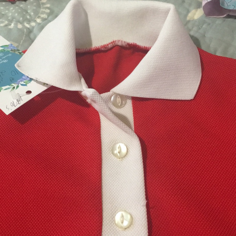 Vintage 1970s girls red dress